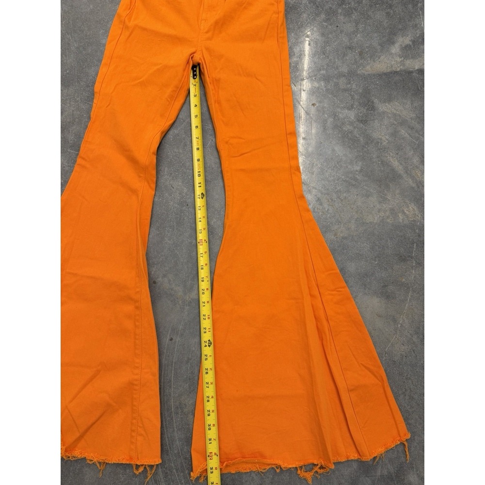 Judy Blue Super Flare Jeans Women‎ 3/26 Orange High Rise Stretch Denim - Picture 3 of 10